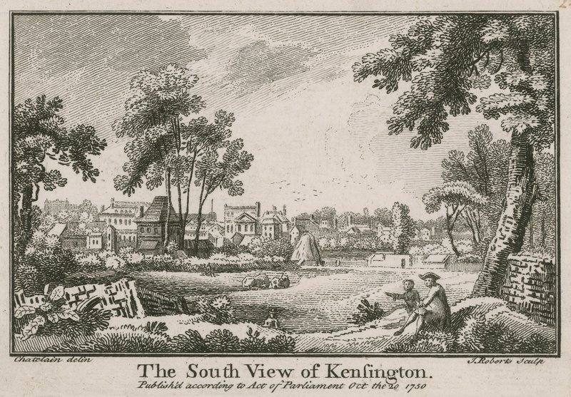 La vista sur de Kensington de Jean Baptiste Claude Chatelain