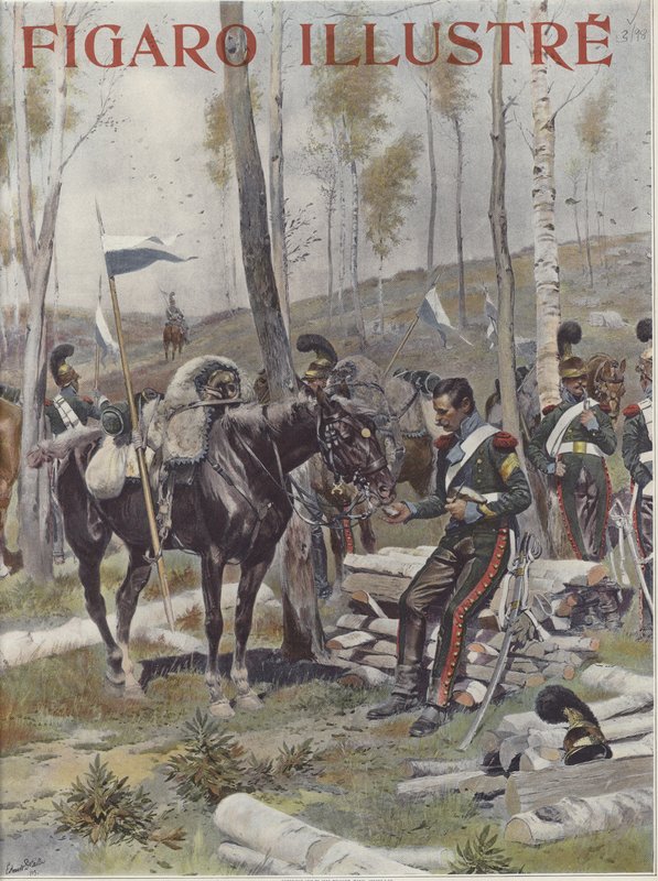 Un campamento de soldados de Jean Baptiste Edouard Detaille