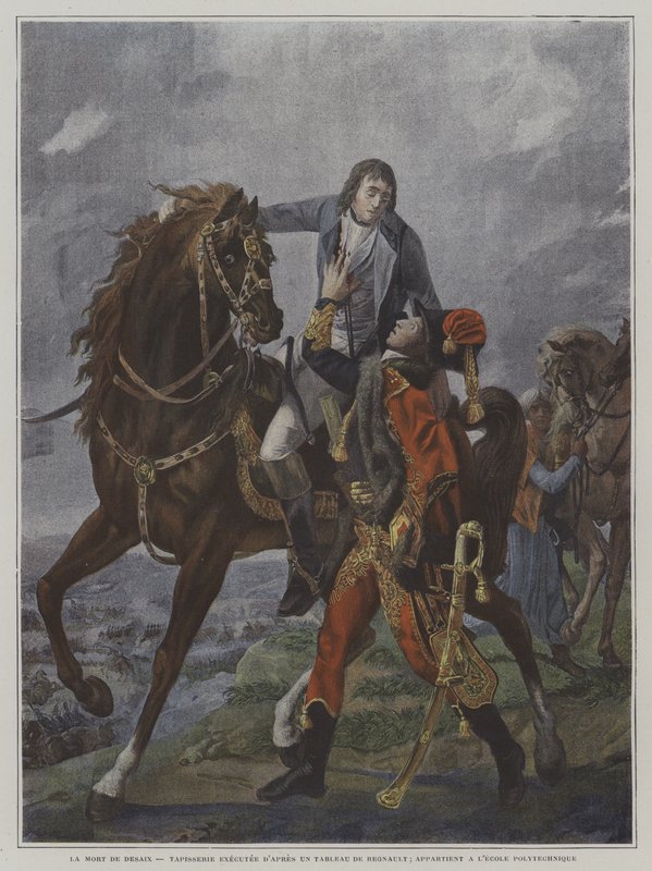 La muerte del General Desaix en la Batalla de Marengo, 1800 de Jean Baptiste Regnault
