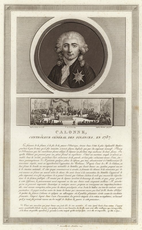 Retrato de Charles Alexandre, vizconde de Calonne de Jean Duplessi Bertaux