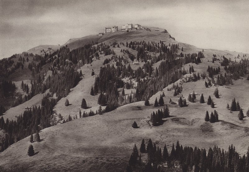 Hoteles Rigi Kulm (foto b/n) de Jean Gaberell