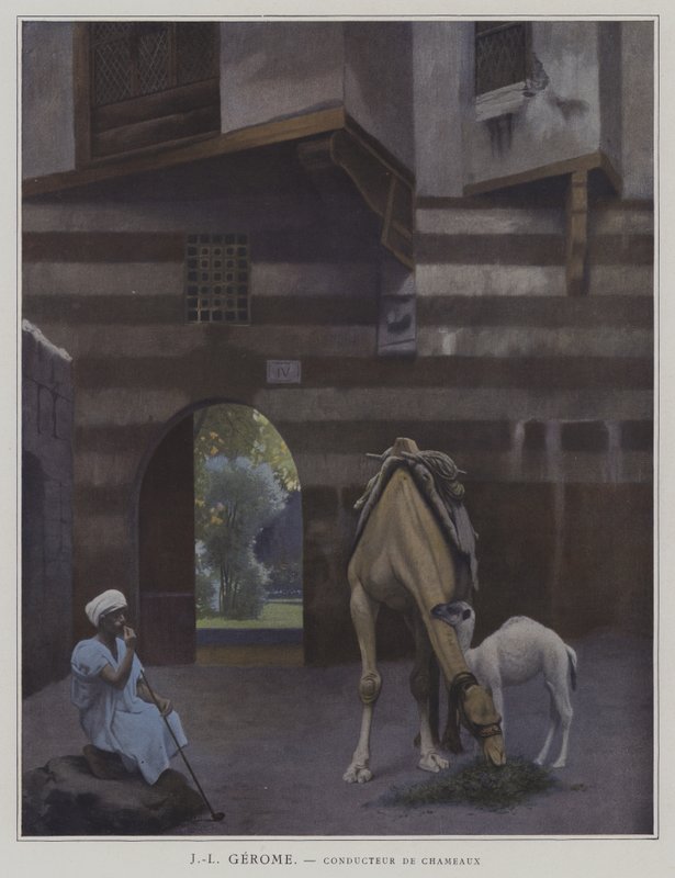 Conducteur de Chameaux (Conductor de Camellos) de Jean Leon (after) Gerome