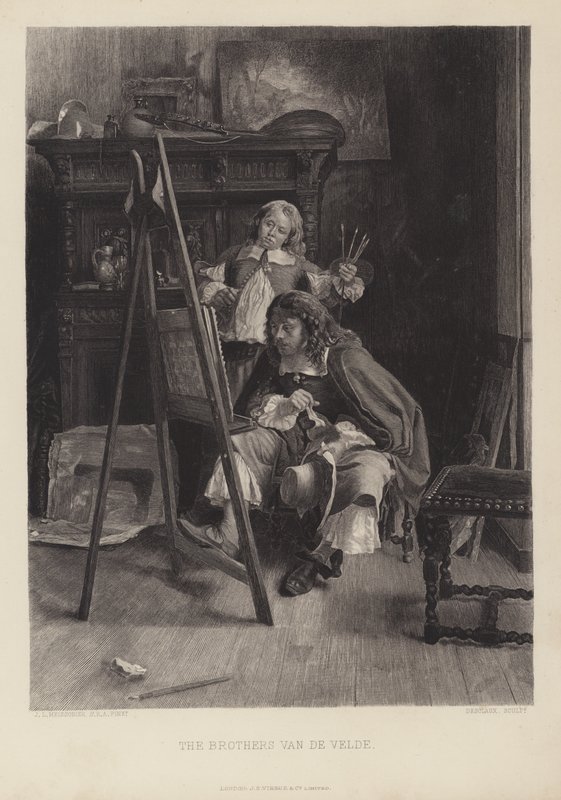 Los hermanos Van de Velde de Jean Louis Ernest (after) Meissonier