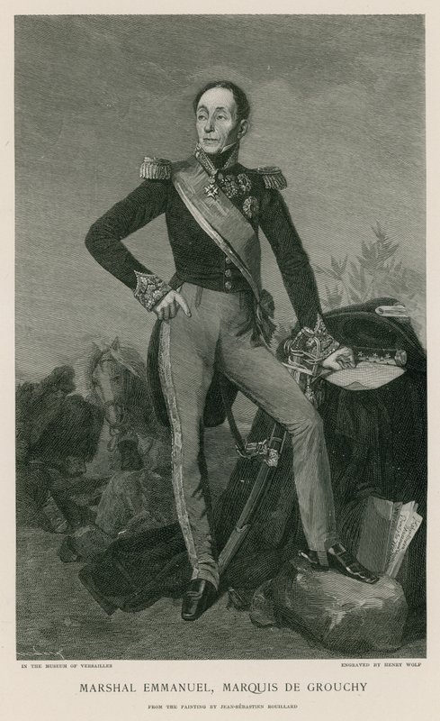 Mariscal Emmanuel, Marqués de Grouchy de Jean Sebastien Rouillard