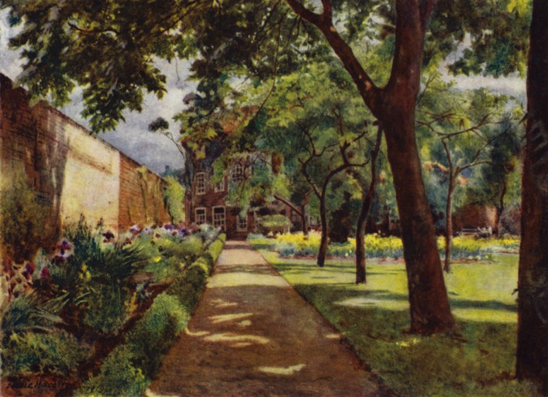 Hogarth House, Vista de la Casa y el Jardín de Jessie MacGregor