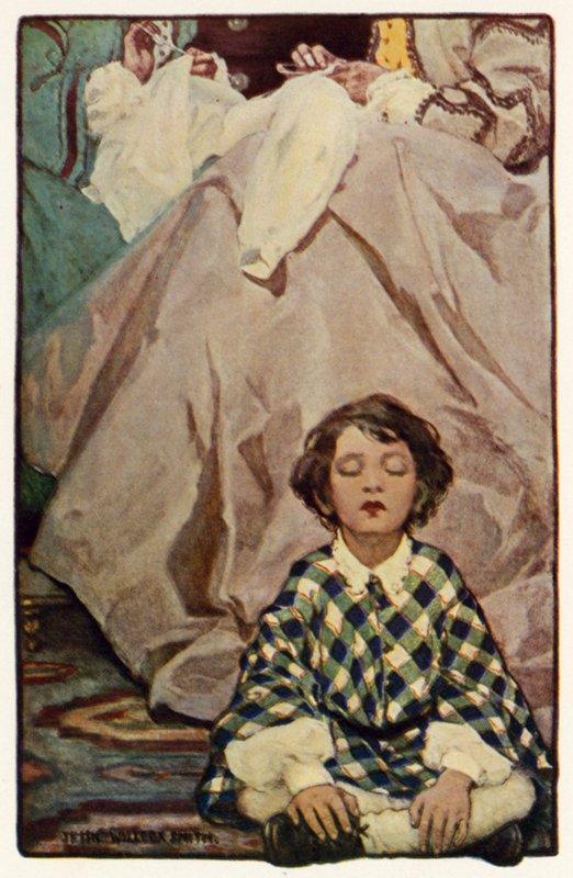 La pequeña tierra (litografía en color) de Jessie Willcox Smith