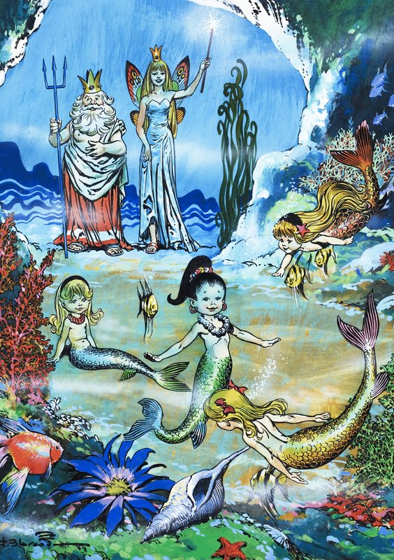 Sirenas jugando de Jesus Blasco