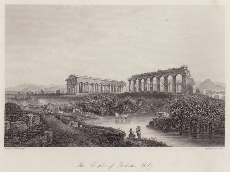 Los templos de Paestum, Italia de Johan Wolfensberger
