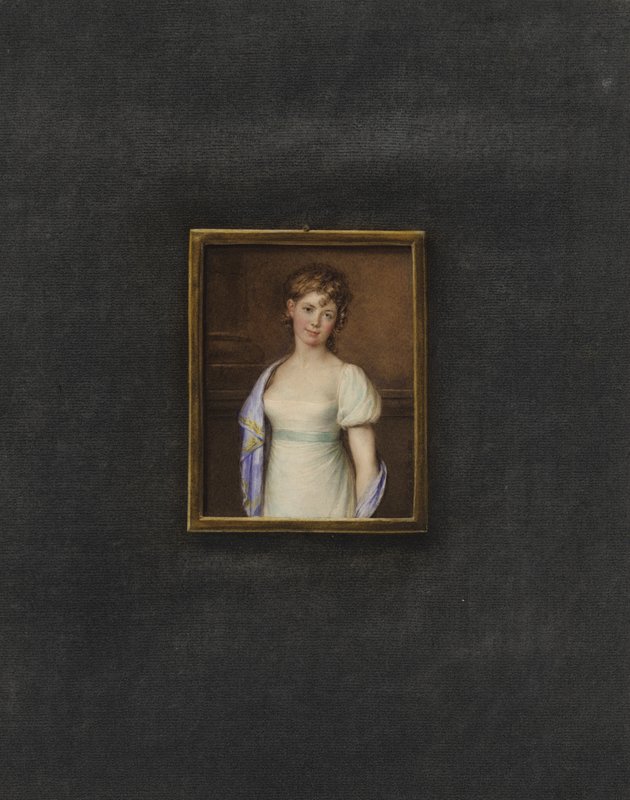 Retrato de una joven desconocida de Johann Friedrich Leybold