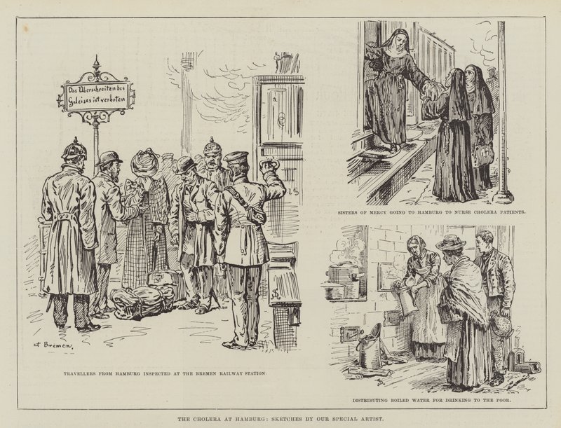 El Cólera en Hamburgo de Johann Nepomuk Schonberg