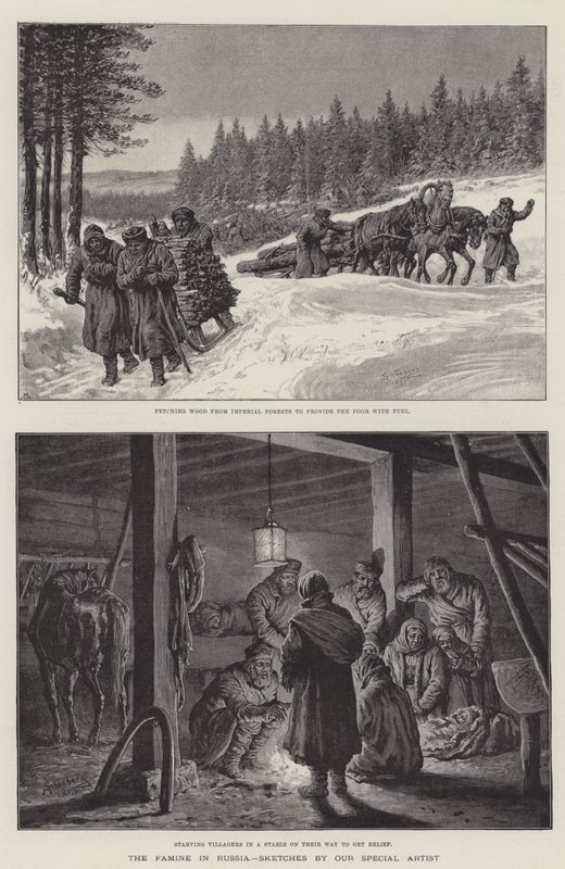La hambruna en Rusia de Johann Nepomuk Schonberg