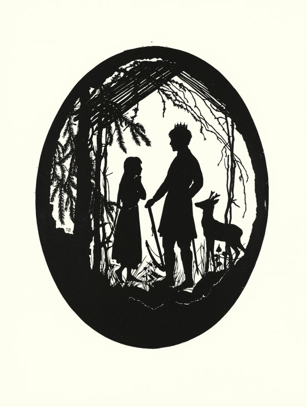 Hermano y hermana (litografía) de Johanna Beckmann