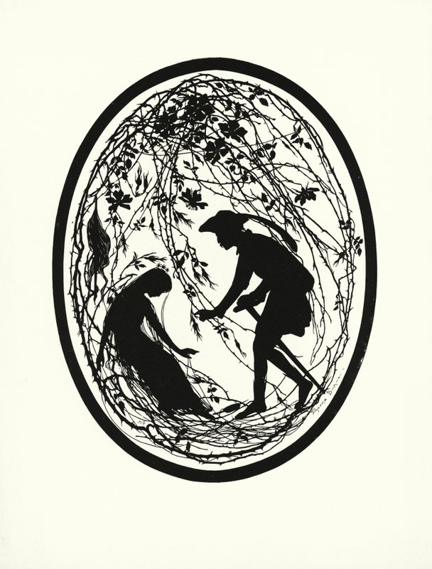 Roseta de espigas (litografía) de Johanna Beckmann