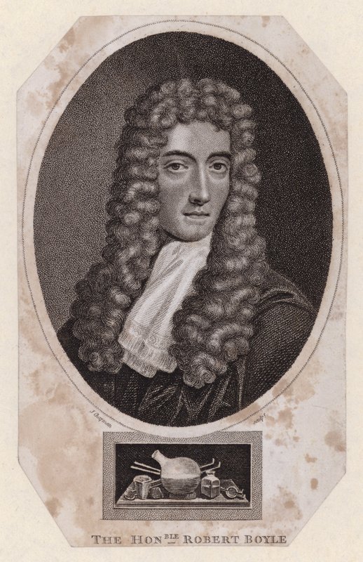 Robert Boyle, filósofo natural y químico anglo-irlandés (grabado) de Johannes (after) Kerseboom