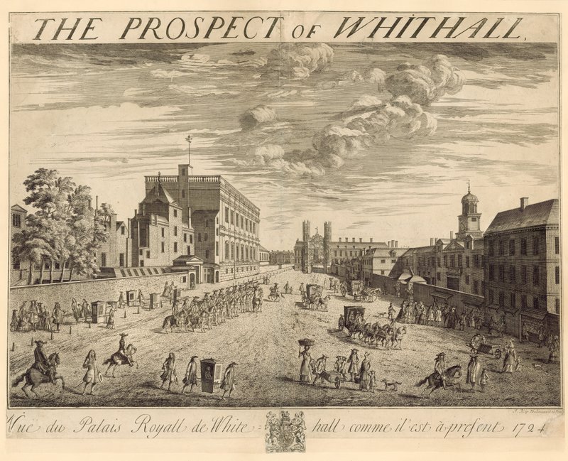 El Plano de Whitehall, 1724 de Johannes Kip