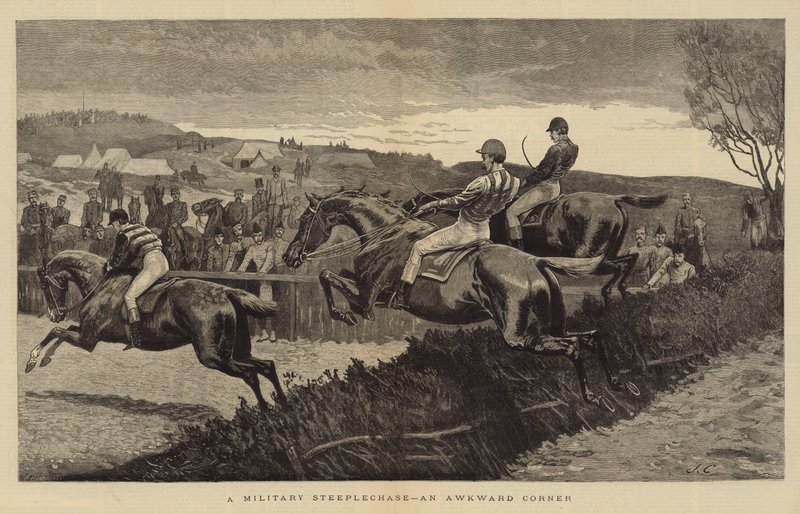 Una Carrera Militar de Obstáculos, una Esquina Difícil de John Charles Dollman