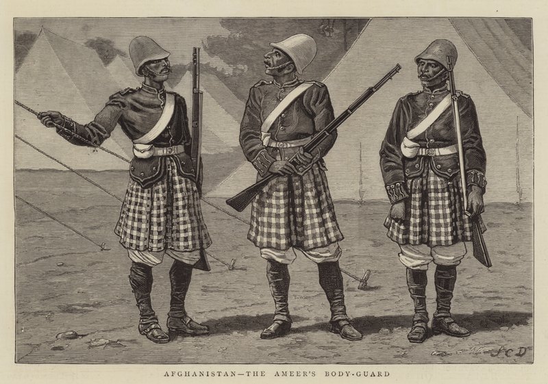 Afganistán, la guardia del cuerpo del Emir de John Charles Dollman