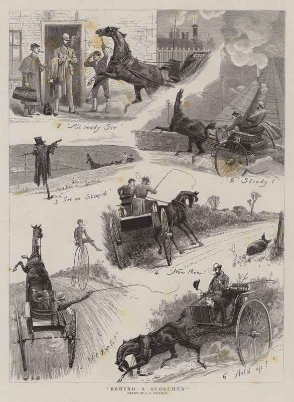 Detrás de un Corredor de John Charles Dollman