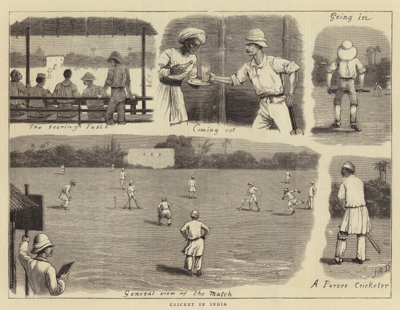 Críquet en India de John Charles Dollman