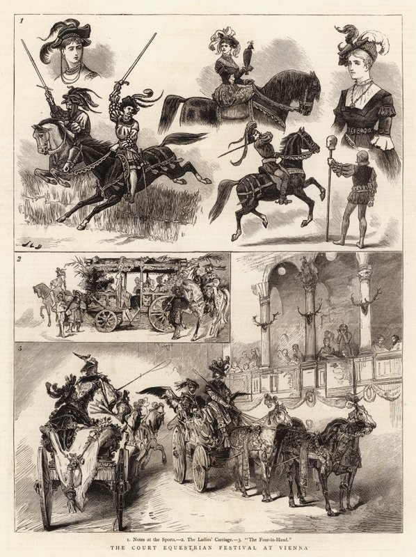 El Festival Ecuestre de la Corte en Viena de John Charles Dollman
