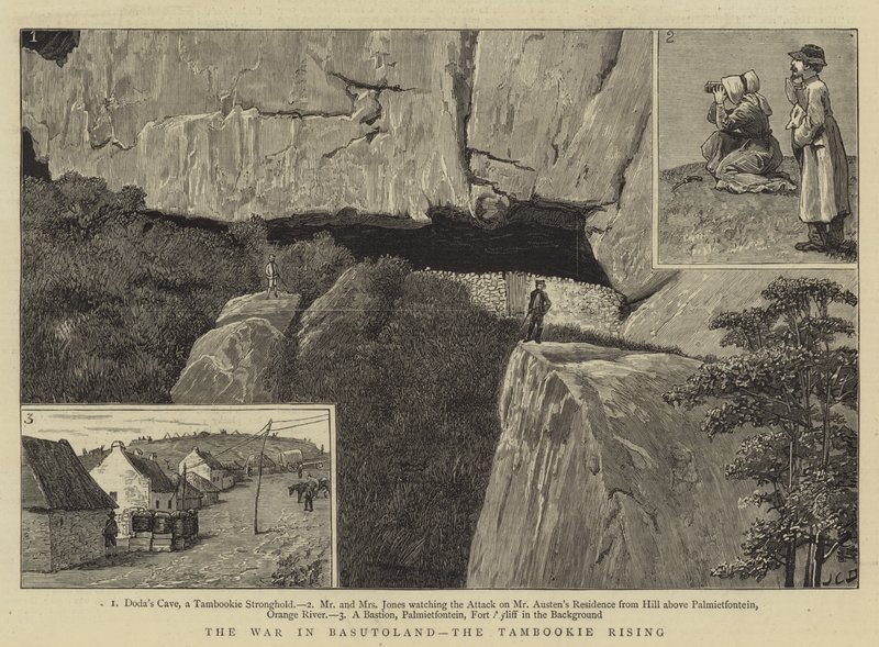 La Guerra en Basutolandia, el Levantamiento de Tambookie de John Charles Dollman