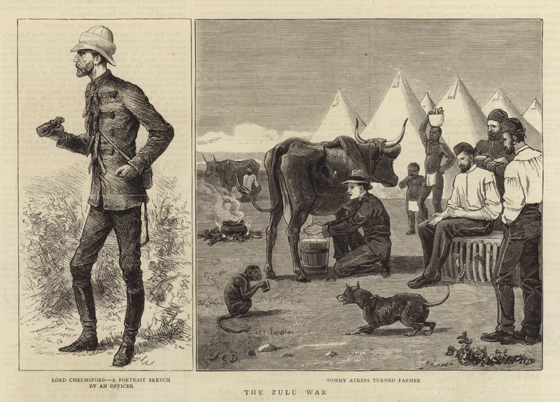 La Guerra Zulú de John Charles Dollman