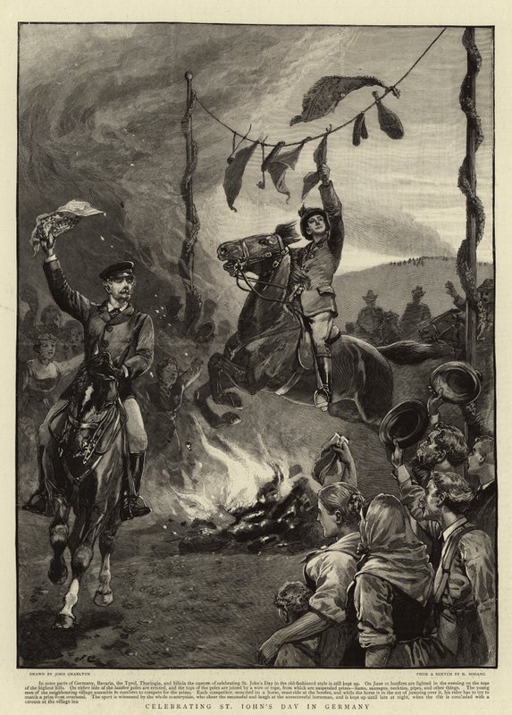 Celebrando el Día de San Juan en Alemania de John Charlton
