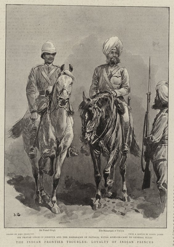 Los problemas de la frontera india, lealtad de los príncipes indios de John Charlton
