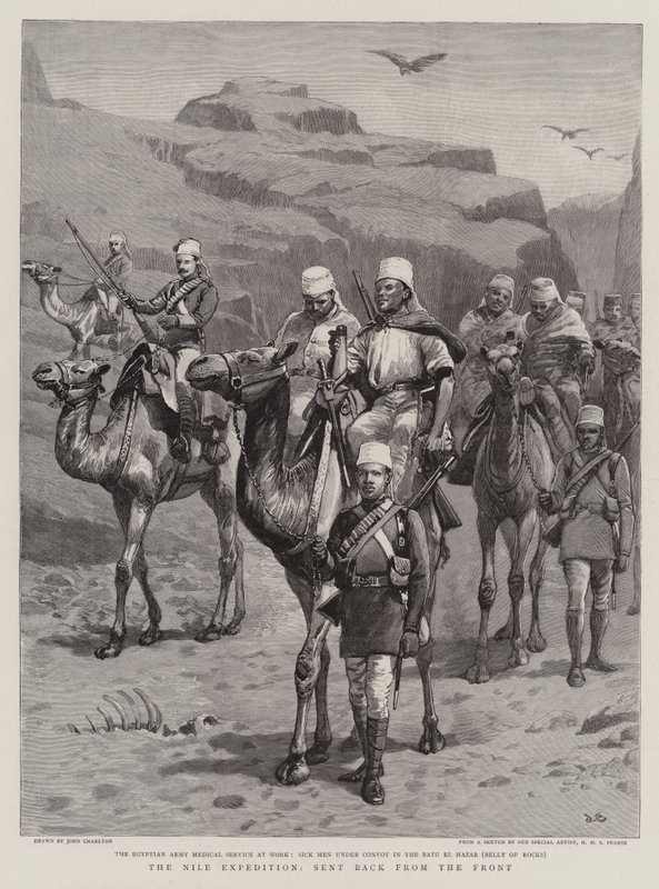 La Expedición del Nilo, enviada de vuelta desde el Frente de John Charlton