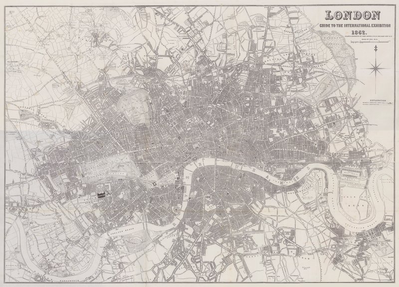 Londres, Guía de la Exposición Internacional, 1862 de John Dower