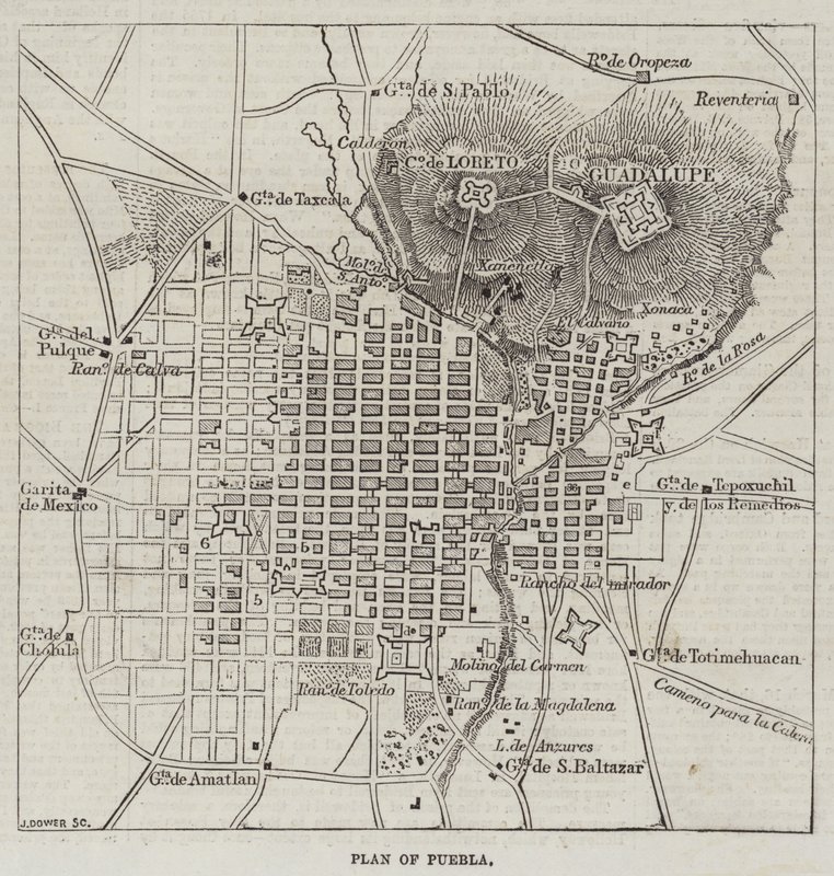 Plano de Puebla de John Dower
