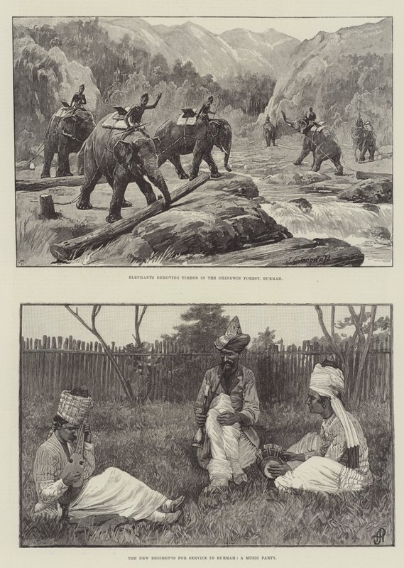 Bocetos de Birmania de John Edward Goodall