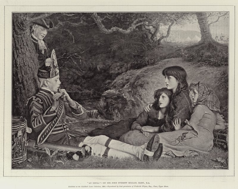 Un Idilio de John Everett Millais