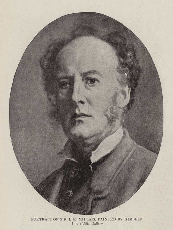 Retrato de Sir J. E. Millais, pintado por él mismo de John Everett Millais
