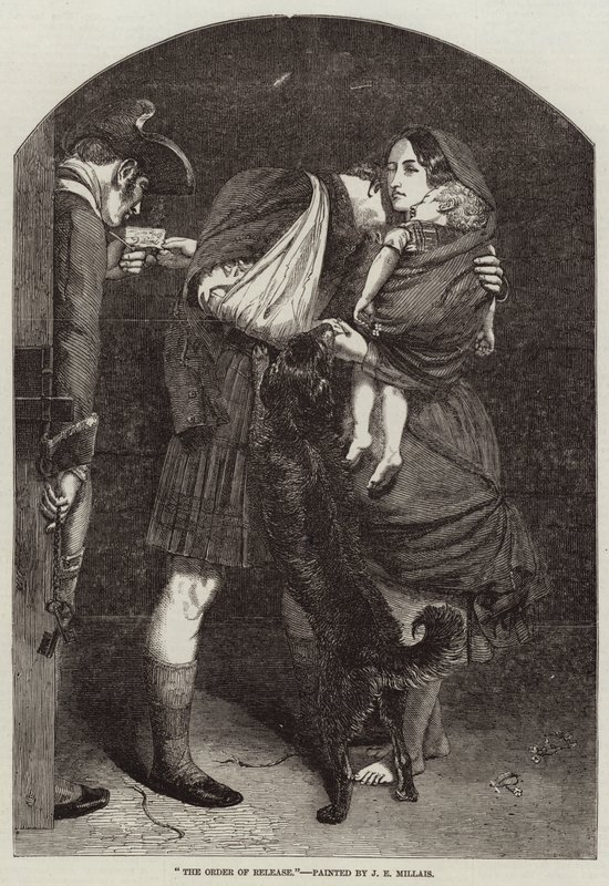 La orden de liberación de John Everett Millais