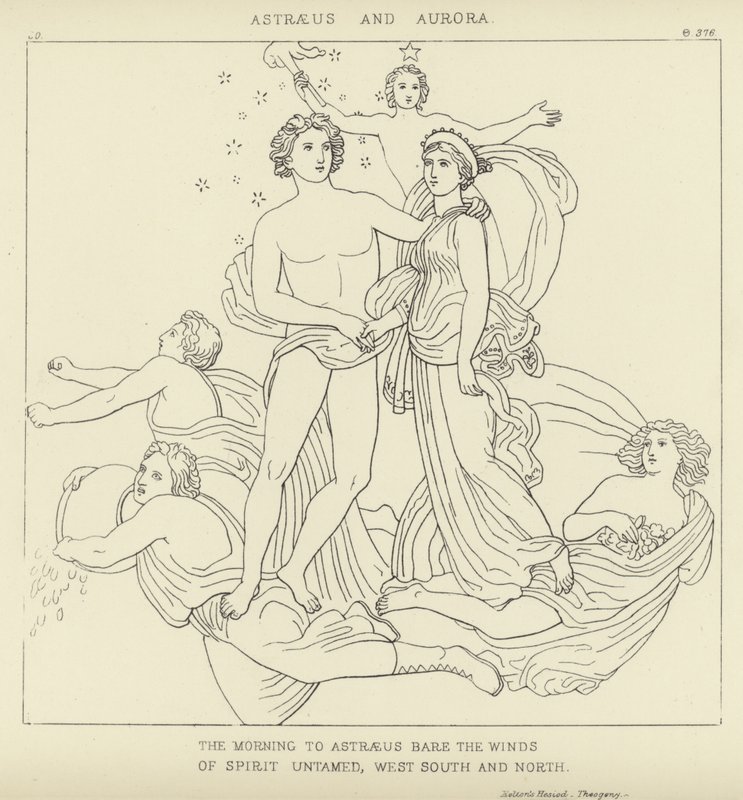 Astraeus y Aurora de John Flaxman