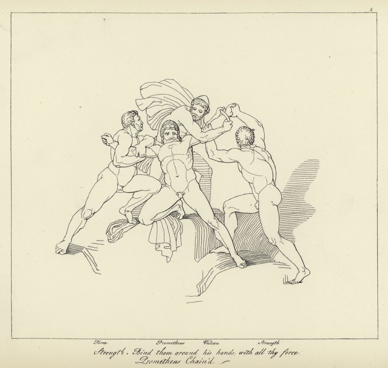 Prometeo encadenado de John Flaxman