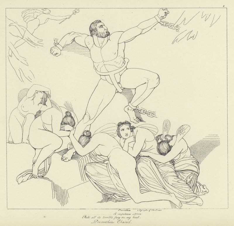 Prometeo encadenado de John Flaxman
