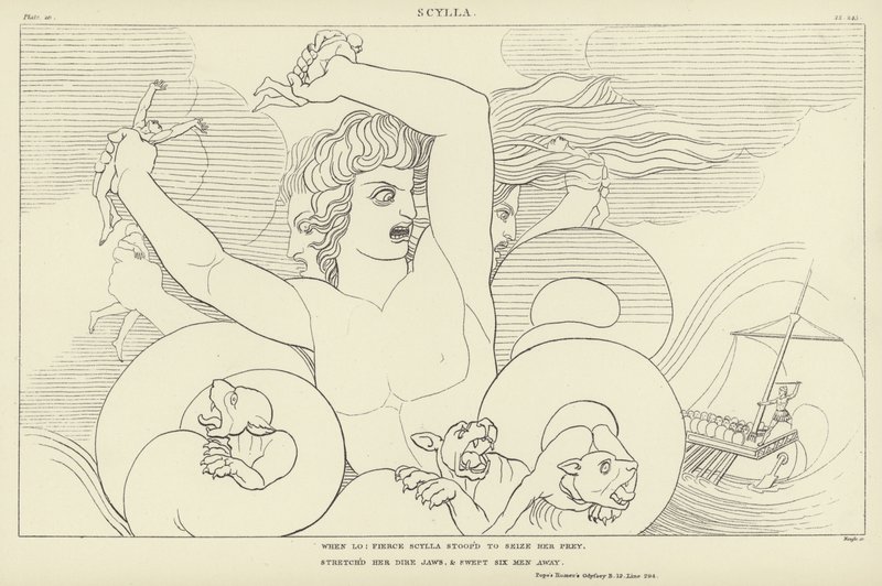 Escila de John Flaxman