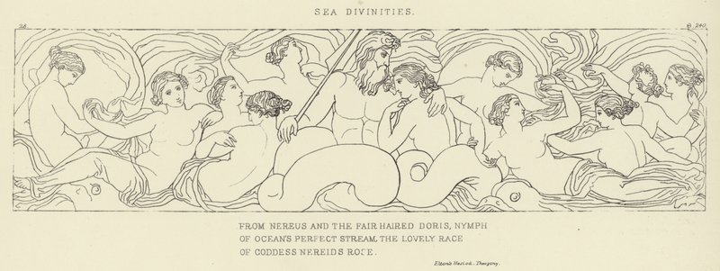 Divinidades del mar de John Flaxman