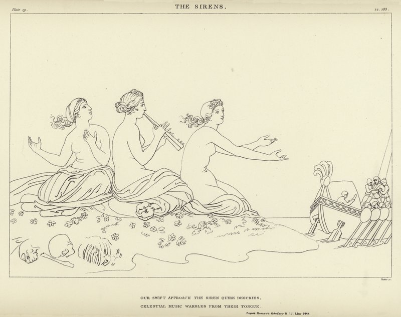 Las sirenas de John Flaxman