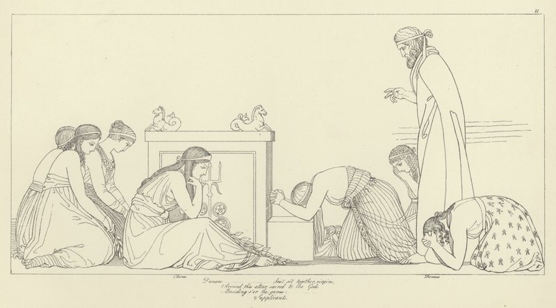 Los suplicantes de John Flaxman