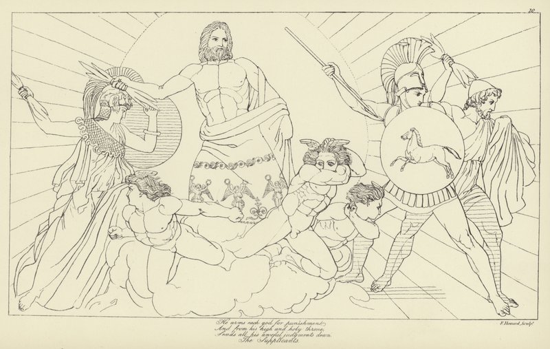 Los suplicantes de John Flaxman