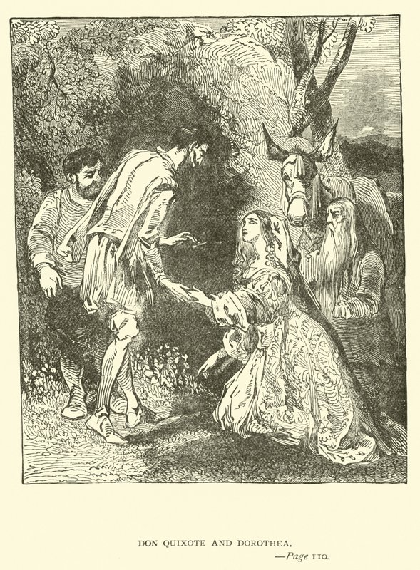 Don Quijote y Dorotea de John Gilbert