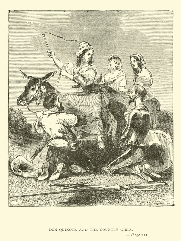 Don Quijote y las chicas del campo de John Gilbert