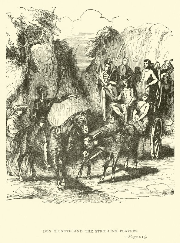 Don Quijote y los actores ambulantes de John Gilbert