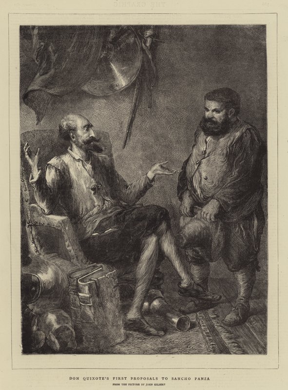 Las Primeras Propuestas de Don Quijote a Sancho Panza de John Gilbert