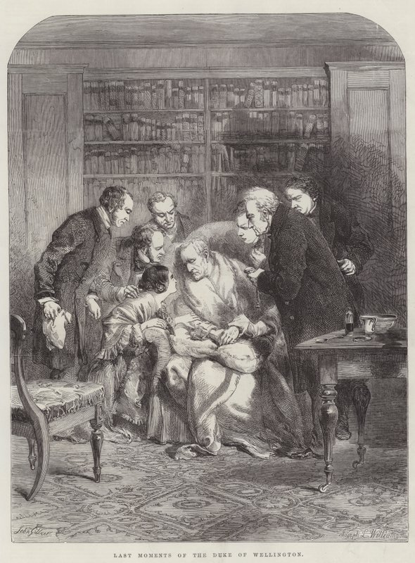Últimos momentos del Duque de Wellington de John Gilbert