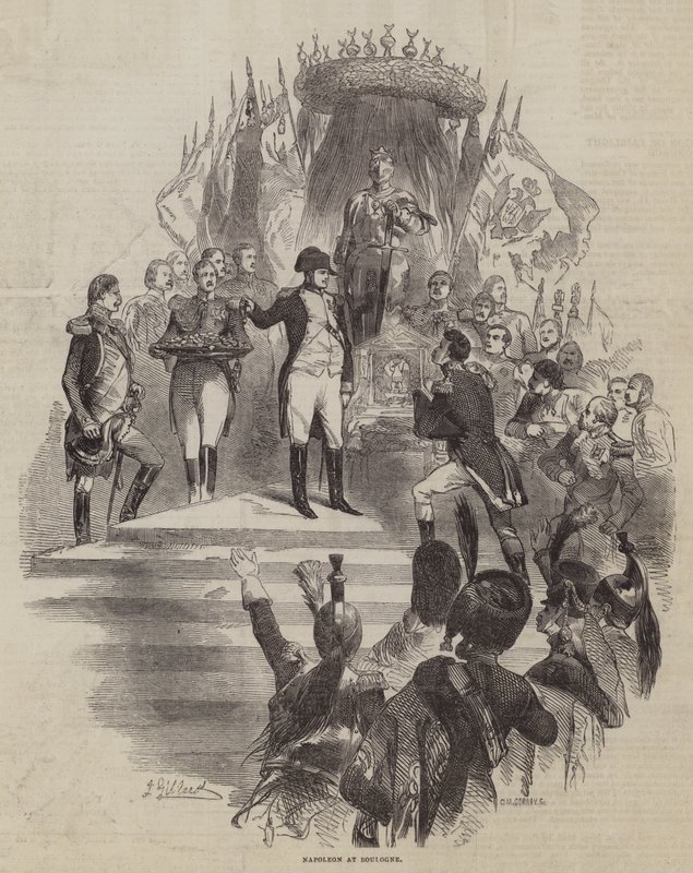 Napoleón en Boulogne de John Gilbert
