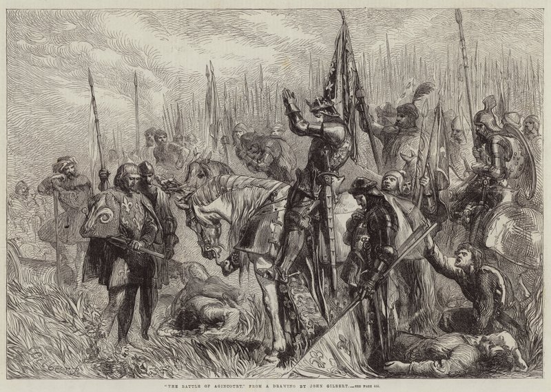 La batalla de Agincourt de John Gilbert